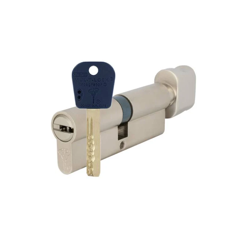 Циліндр Mul-t-lock Interactive+ 120 (60x60) ключ-ключ нікель сатин